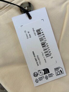 Paul Smith Women's Ecru Cotton Wide-Leg Trousers